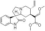 structure of CAS# 51014-29-0, Isocorynoxeine;(alphaE,1'S,6'R,7'S,8'aS)-6'-ethenyl-1,2,2',3',6',7',8',8'a-octahydro-alpha-(methoxymethylene)-2-oxospiro[3H-indole-3,1'(5'H)-indolizine]-7'-acetic acid methyl ester