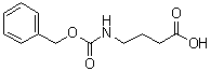 4-((N-苄氧羰基)氨基)丁酸分子结构 (CAS 5105-78-2)