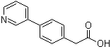 结构式 CAS# 51061-71-3, 4-(3-吡啶基)苯乙酸
