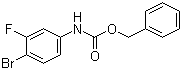 (4-溴-3-氟苯基)氨基甲酸苄酯分子结构 (CAS 510729-01-8)