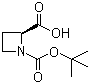structure of CAS# 51077-14-6, 1-Boc-L-azetidine-2-carboxylic acid;(S)-N-tert-Butoxycarbonyl-azetidine-2-carboxylic acid