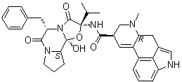 结构式 CAS# 511-08-0, 麦角克碱