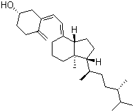 结构式 CAS# 511-28-4, 维生素 D4; 维他命 D4; 22,23-二氢维他命 D2