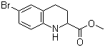 structure of CAS# 511230-72-1, Methyl 6-bromo-1,2,3,4-tetrahydro-2-quinolinecarboxylate;6-Bromo-2-methoxycarbonyl-1,2,3,4-tetrahydroquinoline; 6-Bromo-1,2,3,4-tetrahydro-2-quinolinecarboxylic acid methyl ester