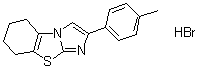5,6,7,8-Tetrahydro-2-(4-methylphenyl)imidazo[2,1-b]benzothiazole hydrobromide molecular structure (CAS 511296-88-1)
