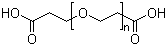 Polyethylene glycol bis(2-carboxyethyl) ether molecular structure (CAS 51178-68-8)