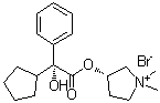 erythro-Glycopyrronium bromide molecular structure (CAS 51186-83-5)