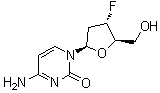 2',3'-二脱氧-3'-氟胞苷分子结构 (CAS 51246-79-8)