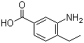 结构式 CAS# 5129-23-7, 3-氨基-4-乙基苯甲酸
