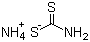 Ammonium dithiocarbamate molecular structure (CAS 513-74-6)