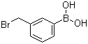 结构式 CAS# 51323-43-4, 3-溴甲基苯硼酸; 3-(溴甲基)苯硼酸