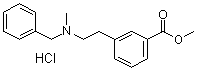structure of CAS# 51352-87-5, 3-(2-Benzyl(methyl)aminoethyl)benzoic acid methyl ester hydrochloride;PRL 8-53; m-[2-(Benzylmethylamino)ethyl]benzoic acid methyl ester hydrochloride