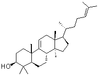 帕克醇分子结构 (CAS 514-45-4)