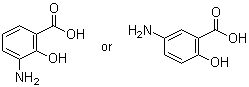 3(or 5)-Amino-2-hydroxybenzoic acid molecular structure (CAS 51481-17-5)