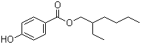 结构式 CAS# 5153-25-3, 尼泊金异辛酯; 4-羟基苯甲酸-2-乙基己基酯