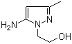 5-氨基-3-甲基-1H-吡唑-1-乙醇分子结构 (CAS 51546-08-8)
