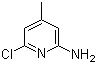 2-Amino-6-chloro-4-methylpyridine molecular structure (CAS 51564-92-2)