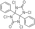 1,3,4,6-四氯-3a,6a-二苯基甘脲分子结构 (CAS 51592-06-4)