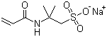 structure of CAS# 5165-97-9, 2-Acrylamido-2-methyl-1-propanesulfonic acid sodium salt;Sodium 2-methyl-2-[(1-oxoallyl)amino]propanesulphonate