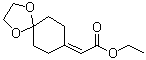 2-(1,4-二氧杂螺[4.5]癸烷-8-亚基)乙酸乙酯分子结构 (CAS 51656-91-8)