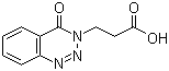 3-(4-Oxo-1,2,3-benzotriazin-3(4H)-yl)propanoic acid molecular structure (CAS 51672-79-8)