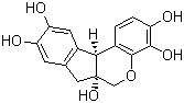 Hematoxylin molecular structure (CAS 517-28-2)