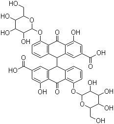 结构式 CAS# 517-43-1, 番泻苷; 番泻甙