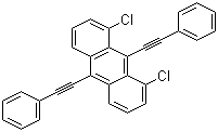 1,8-二氯-9,10-二苯乙炔基蒽分子结构 (CAS 51749-83-8)