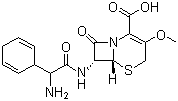 structure of CAS# 51762-05-1, Cefroxadine;(6R,7R)-7-[[(2R)-2-Amino-2-(1-cyclohexa-1,4-dienyl)acetyl]amino]-3-methoxy-8-oxo-5-thia-1-azabicyclo[4.2.0]oct-2-ene-2-carboxylic acid