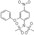 N-(Methylsulfonyl)-4'-nitro-2'-phenoxymethanesulfonanilide molecular structure (CAS 51765-72-1)