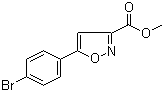 5-(4-Bromophenyl)-3-isoxazolecarboxylic acid methyl ester molecular structure (CAS 517870-15-4)