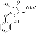 2-羟基苯基 beta-D-呋喃核糖苷单钠盐分子结构 (CAS 517892-07-8)