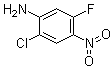 2-Chloro-5-fluoro-4-nitrobenzenamine molecular structure (CAS 517920-71-7)