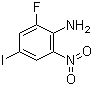 2-Fluoro-4-iodo-6-nitrobenzenamine molecular structure (CAS 517920-73-9)