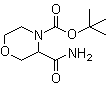 4-(tert-Butoxycarbonyl)morpholine-3-carboxamide molecular structure (CAS 518047-39-7)