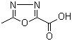 structure of CAS# 518048-06-1, 5-Methyl-[1,3,4]oxadiazole-2-carboxylic acid