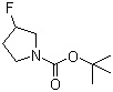 N-tert-Butoxycarbonyl-3-fluoropyrrolidine molecular structure (CAS 518063-52-0)