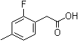 结构式 CAS# 518070-28-5, 2-氟-4-甲基苯乙酸
