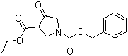 Ethyl N-Cbz-4-oxopyrrolidine-3-carboxylate molecular structure (CAS 51814-19-8)