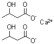 3-Hydroxybutanoic acid calcium salt (2:1) molecular structure (CAS 51899-07-1)
