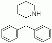 structure of CAS# 519-74-4, 2-Diphenylmethylpiperidine;2-(Diphenylmethyl)piperidine; 2-Benzhydrylpiperidine