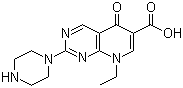 structure of CAS# 51940-44-4, Pipemidic acid;8-Ethyl-5,8-dihydro-5-oxo-2-(1-piperazinyl)pyrido[2,3-d]pyrimidine-6-carboxylic acid