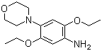 2,5-二乙氧基-4-吗啉基苯胺分子结构 (CAS 51963-82-7)