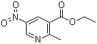 Ethyl 2-methyl-5-nitronicotinate molecular structure (CAS 51984-71-5)
