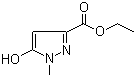 structure of CAS# 51986-17-5, Ethyl 5-hydroxy-1-methyl-1H-pyrazole-3-carboxylate