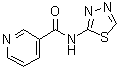 N-(1,3,4-Thiadiazol-2-yl)pyridine-3-carboxamide molecular structure (CAS 51987-99-6)