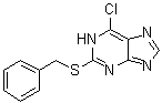 6-Chloro-2-[(phenylmethyl)thio]-1H-purine molecular structure (CAS 51998-91-5)