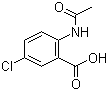 structure of CAS# 5202-87-9, 2-(Acetylamino)-5-chlorobenzoic acid;N-Acetyl-5-chloroanthranilic acid; N-Acetyl-5-chloroanthranilic acid; NSC 404334