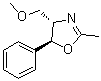 (4S,5S)-4-Methoxymethyl-2-methyl-5-phenyl-2-oxazoline molecular structure (CAS 52075-14-6)