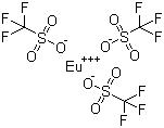 Europium(III) trifluoromethanesulfonate molecular structure (CAS 52093-25-1)